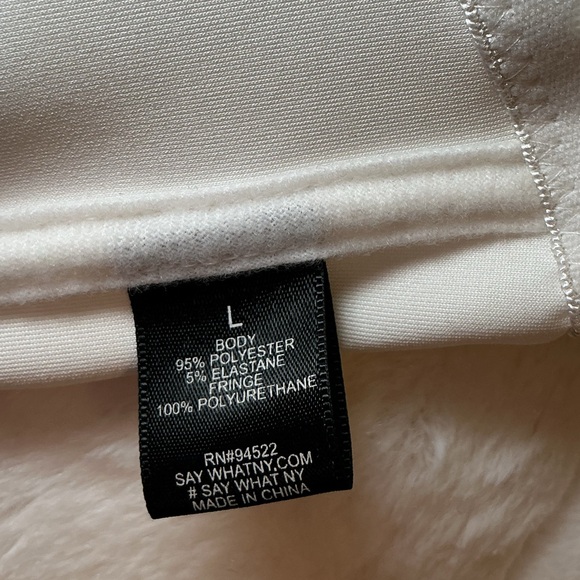 White Fringe Women's bralette - Picture 4 of 4